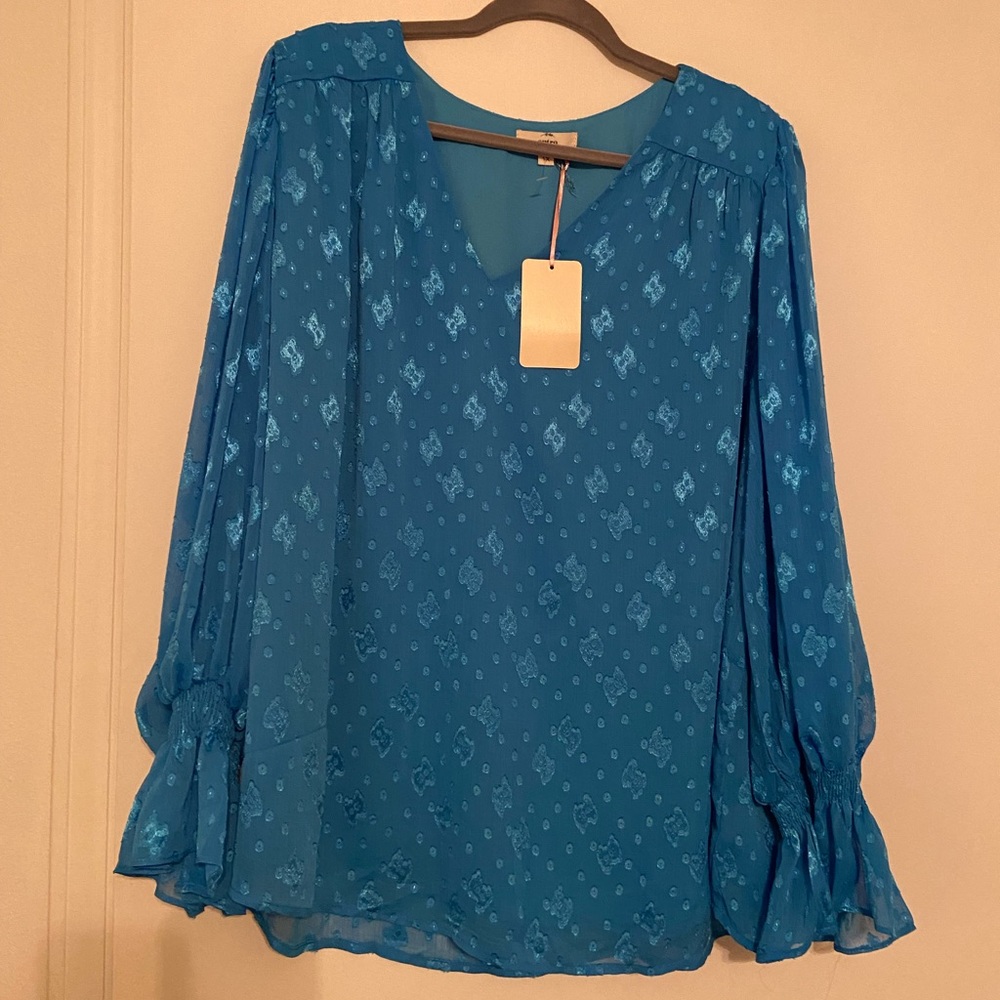 1x Never Worn, New with tag, Entro blue boutique shirt!